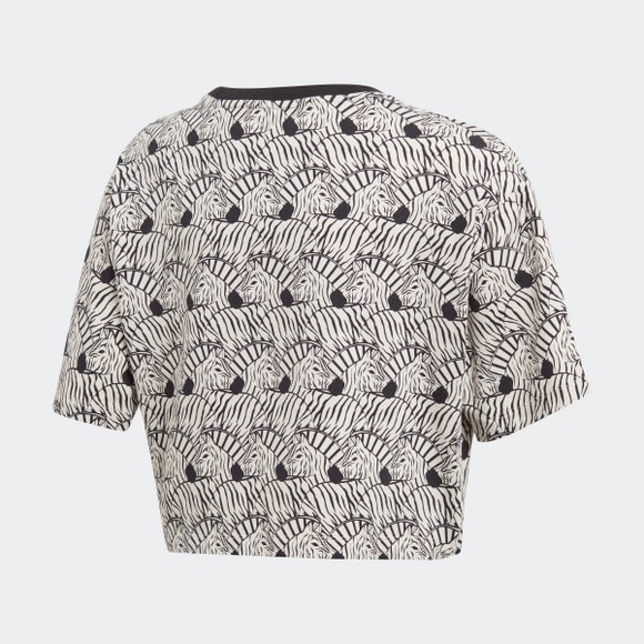 adidas zebra crop tee